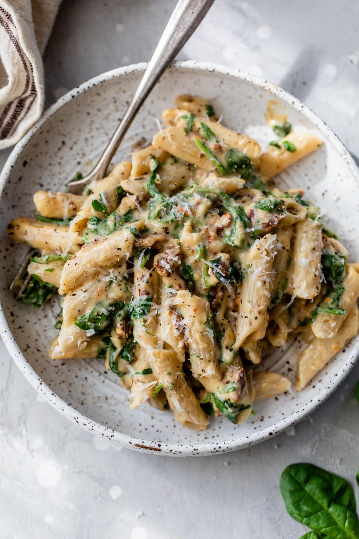 Pasta con champiñones